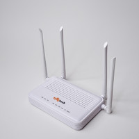 Syrotech SY-2010 XPON-1200mbps Wireless Router 2.4 GHz, 5 GHz 1200 Mbps Wifi Speed Dual Band External Antenna Ethernet (Cable Broadband)(White)