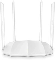 TENDA AC5 1200 Mbps 4 Antenna Dual Band Wireless Router WiFi Range Extender 2.4 GHz, 5 GHz 867 Mbps Wifi Speed Dual Band External Antenna Access Point Mode(White)