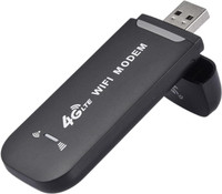 GIANAC 4G LTE Wireless WiFi USB Dongle with All SIM Network Support | Plug & Play 150 Mbps Data Card ,Calls not Supported(Black)