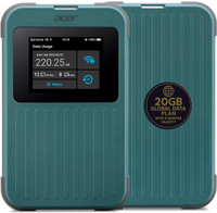 Acer Connect M4 5G Portable Wi-Fi Router 2.4 GHz, 5 GHz 2770 Mbps Wifi Speed Dual Band MiFi (Sim Based)(Green)