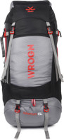 WROGN Trekking Bag For Hiking/Camping/Outdoor Sports with Rain Cover/Shoe Compartment Rucksack  - 65 L(Grey)