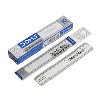 DOMS 15 CM RULER PLASTIC , 20 PCS Ruler(White)