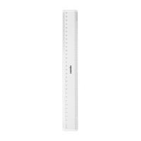 Camlin Exam Broad Plastic scale of 30 cm Ruler(Set of 1, Transparent)