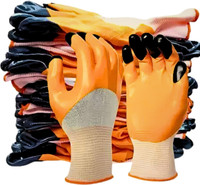 7SHIELD 1Pair Heavy Duty Nylon Hand Safety Gloves For Construction,Grading Anti Cut Nylon  Safety Gloves(Pack of 2)