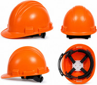 HALLMARK SAFETY PRODUCTS SAFETY HELMET FOR CONSTRUCTION & INDUSTRIAL USE HARD HAT ADJUSTABLE RATCHET FIT INDUSTRIAL HELMET FOR CONSTRUCTION & FACTORY USE ADJUSTABLE RATCHET Construction Helmet(Size - 26)