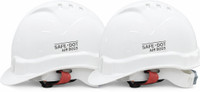 SAFEDOT Industrial Safety Helmet for Construction & Factory Use Adjustable Ratchet Construction Helmet(Size - 26)