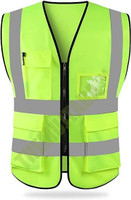 Themujtaba Reflective Safety Vest?High Visibility & 360° Reflective? Safety Jacket(Green)