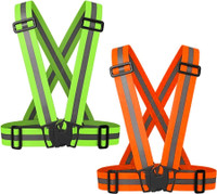 RBGIIT Safety Vests-Adjustable High Visibility Reflective Safety Jacket for Men GO1 Safety Jacket(Green & Orange)