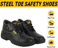 Elecant Steel Toe PVC Safety Shoe(Black, S1, Size 6)