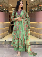 Aimca Printed Kurta, Salwar & Dupatta Set