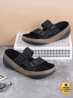 MOCHI Men Sandals(Black , 7)