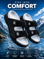 NOBELITE Men Sandals(Black , 8)