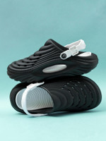 TOE CANDY Men Sandals(Black , 6)