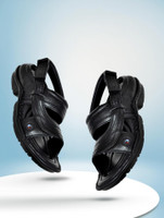 Allen Cooper Men Sandals(Black , 6)