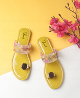 Shoestail Women Yellow Flats