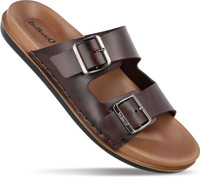 WALKAROO Men Sandals(Brown , 10)