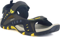 Sparx SS 485 Men Sports Sandals(Olive, Yellow , 10)