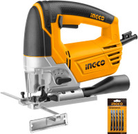 INGCO 800W Variable Speed Jigsaw | 4 Step Pendulum Function | 5pcs Saw Blades 0 inch Straight-line Sander
