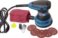 Mass Pro 5" (125mm) Round Multifunctional Mini Wood Working Machine Sanding Sander Electric Circular Painter Furniture Putty Machine Tools Dongcheng DSA 125 5 inch Random Orbital Sander