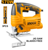 INGCO Jig Saw 570W 800-3000 RPM | 4 Step Pendulum Function 3 inch Straight-line Sander