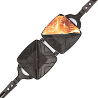 Magnus by Magnus Optima Non-Stick Aluminum 2-Cut Gas Compatible Toaster Toast(Black)