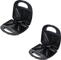 Raptas Compact 2 Slice Sandwich Maker Open Grill(Black)