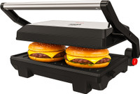 Inalsa Grill Master|1000W|Sandwich Maker|Non-Stick Coated|180° Open Sandwich Griller| Grill(Black)
