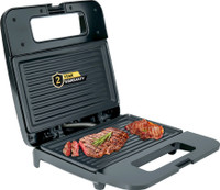 iBELL SM410N Electric Sandwich Maker, 800W, Handle Lock function, Non-Stick Plates to Grill(Matte black)