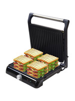 LIBRA by Libra Jumbo Sandwich Maker grill toast with Floating Hinges, 2000 Watts, 4 Slice Open Grill, Grill(Stainless Steel and Black)