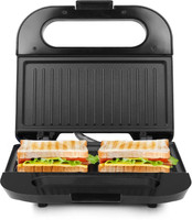 MILTON Royal Express 800W Griller Sandwich Maker & Toaster Auto Cut Off Non-Stick Plate Grill(Black)