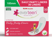 everteen Panty Liners for Women, 185mm Long for Discharge & Spotting, Soft & Comfortable Pantyliner(Pack of 30)