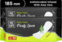 Pee Safe Aloe Vera Panty Liners For Women | Curvy Design For Extra Comfort Pantyliner(Pack of 100)