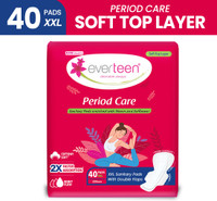everteen Period Care XXL Soft with Neem-Safflower - 1 Pack (40 Pads) Sanitary Pad