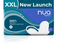 Nua MyWave Night XXL Sanitary Pads for Women | Pack of 36 Sanitary Pad(Pack of 36)