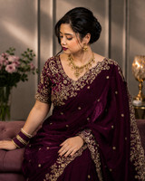 Laddu creation Embellished, Embroidered Bollywood Jimmy Jimmy, Silk Blend Saree(Multicolor)