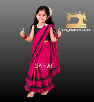 sweaf fab Embellished Bollywood Cotton Silk Saree(Multicolor)