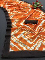 Kjs Tie-Dye Mysore Art Silk Saree(Multicolor)
