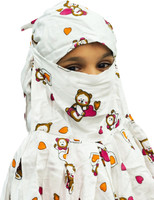ELOSKA WORLD Printed Cotton Blend Baby Girls Scarf, Stole, Fancy Scarf