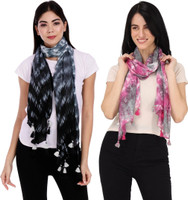 Palatt Printed Viscose Girls Scarf, Stole, Fancy Scarf