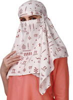 7 Season's Printed Rayon Girls Fancy Scarf
