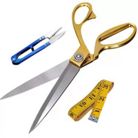 Gemsy Gold Scissor for Cloth cutting Scissors(Set of 1, Gold)