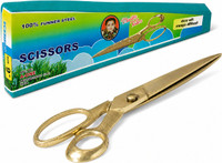 SastaSales All purpose cloth cutting tailor scissors with stainless steel blade Scissors(Set of 1, Gold)