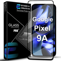EITANSHA CREATION Edge To Edge Tempered Glass for Google Pixel 9A 5G, Google Pixel 9a, Google Pixel 10A 5G, Google Pixel 10a(Pack of 1)