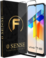 FIRST MART Edge To Edge Tempered Glass for Vivo T1 5G, Vivo T1, Vivo T1x, iQOO Z3 5G, 0 Sense Ultra Thin Tempered Glass(Pack of 1)