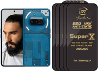 SuperX Edge To Edge Tempered Glass for Nothing Phone (3a)(Pack of 5)