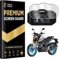 spartan shield Screen Guard for YAMAHA MT-15 VERSION 2.0 ICE STONE DLX NEW BIKES, TFT Instrument Cluster Protector, MT15 v2.0 DLX Scratch Cover Accessories 2025 [Not Tempered Glass](Pack of 1)