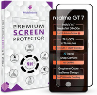 Mobilebies Tempered Glass Guard for Realme GT 7 / GT 7T Premium Screen Protector Guard with Easy Installation Kit(Pack of 1)