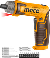 INGCO Cordless Screwdriver 8V Type-C Charging Port, with Charger, Screwdriver Bits, Plastic Box, Drywall Screw Gun(Cordless)