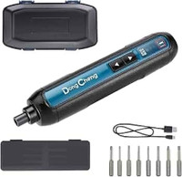 MPT DongCheng 4V Cordless Screwdriver, 2000mAh Battery Powered TYPE C POINT Power & Hand Tool Kit(8 Tools)
