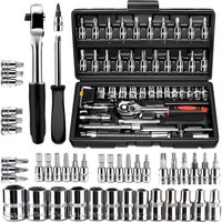 WINSOBY WB-101 46 in 1 tool kit Drive Socket Set Auto Repair Hand Tool Double Sided Socket Wrench(Pack of 1)